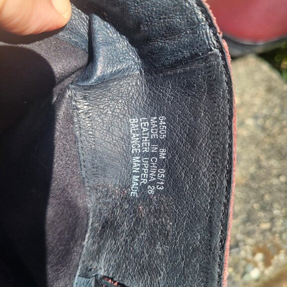 Leather Burgundy Red Ankle Boots Size 8 Zipper Booties Clarks - Picture 10 of 11